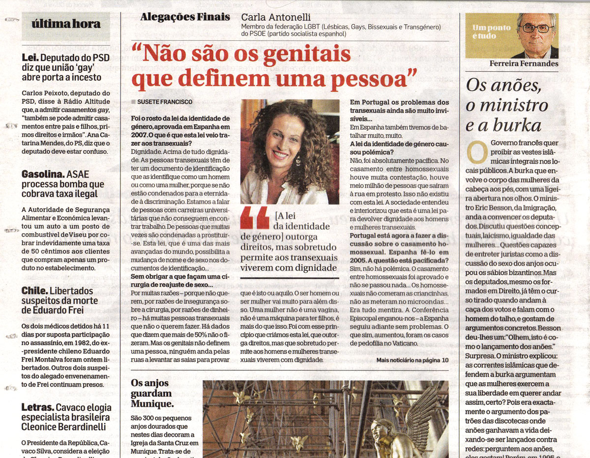 Telediario de la TV de Portugal